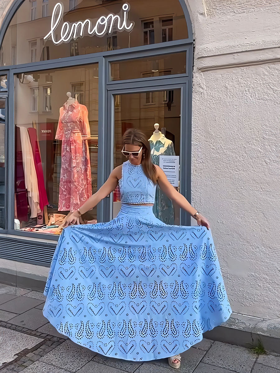 Conjunto de Dos Brisas Susurrantes Azules