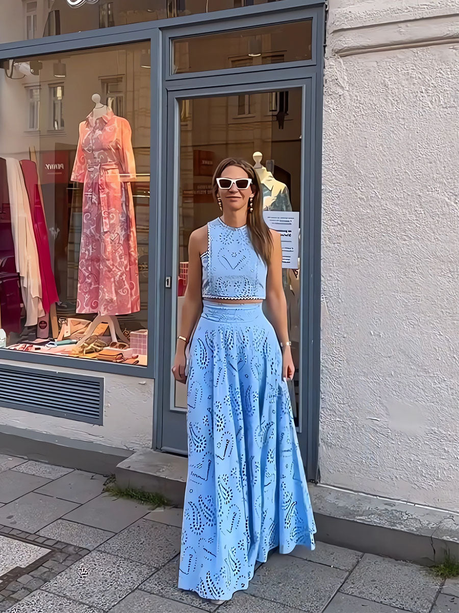 Conjunto de Dos Brisas Susurrantes Azules