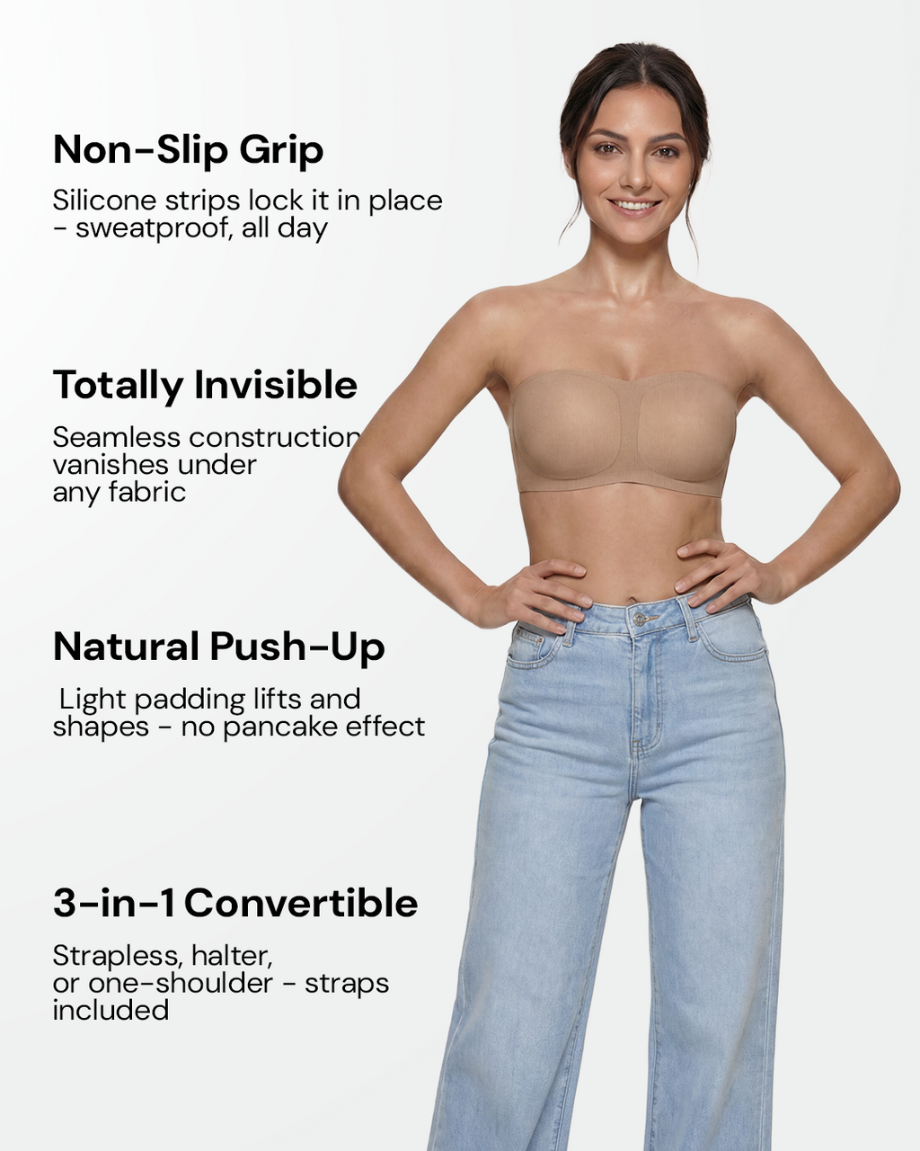 BareSculpt™ Strapless Invisible Bra