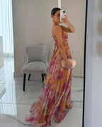 ANDREA -™ Encantador vestido largo con estampado floral