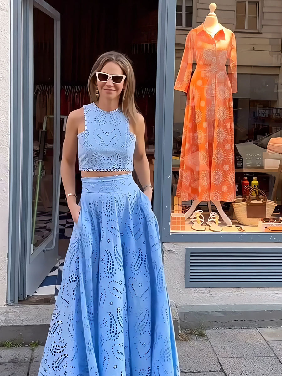 Conjunto de Dos Brisas Susurrantes Azules