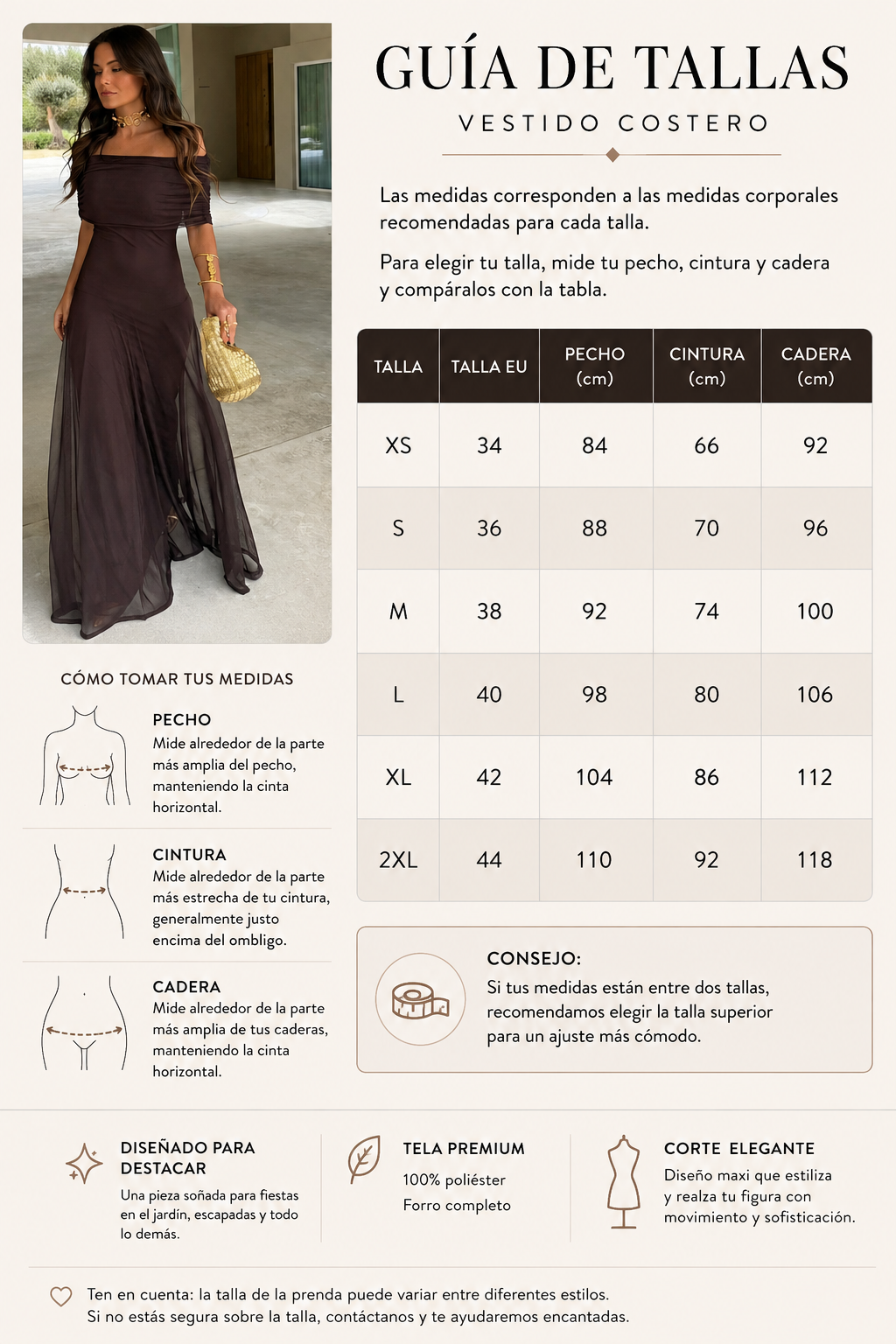 Guía de tallas