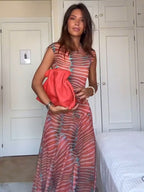 Sunset Stripes Vestido Largo