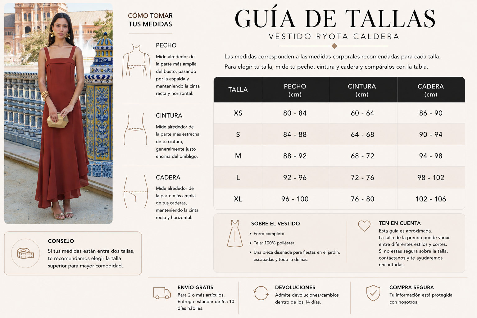 Guía de tallas