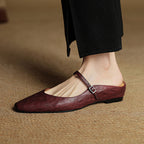 Mules de piel auténtica Orella