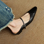 Mules de piel auténtica Orella