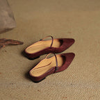 Mules de piel auténtica Orella
